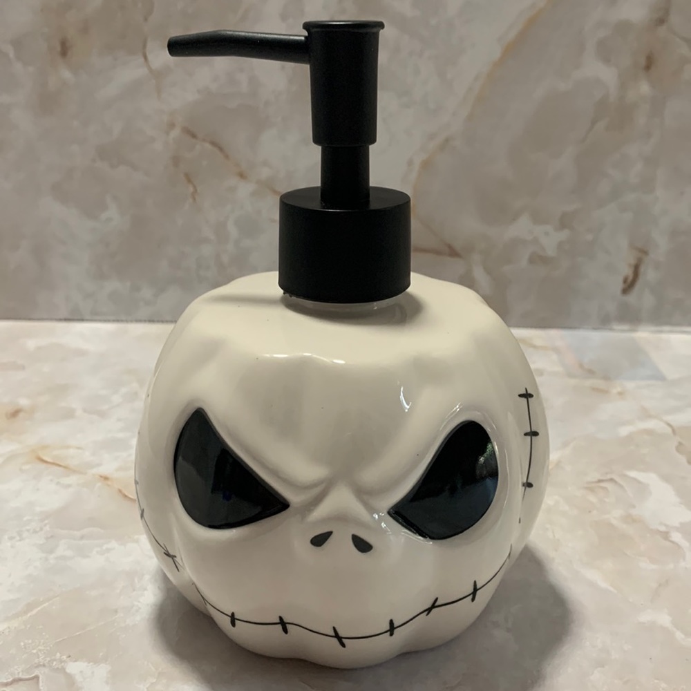 Disney: Halloween jacket pumpkin head soap/ lotion dispenser.